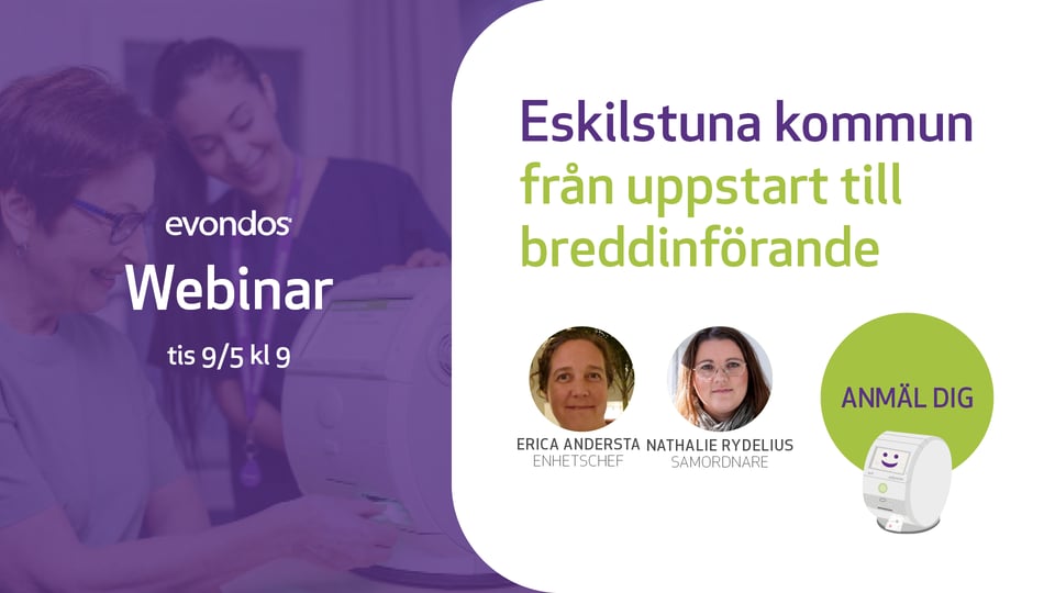 Eskilstuna webinar: Nästan inga avvikelser och nöjda vårdtagare